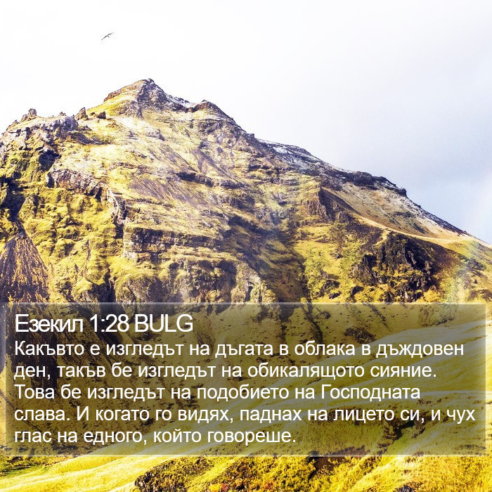 Езекил 1:28 BULG Bible Study