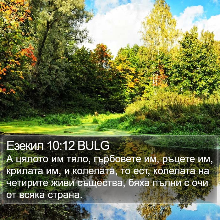 Езекил 10:12 BULG Bible Study