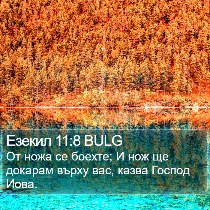 Езекил 11:8 BULG Bible Study