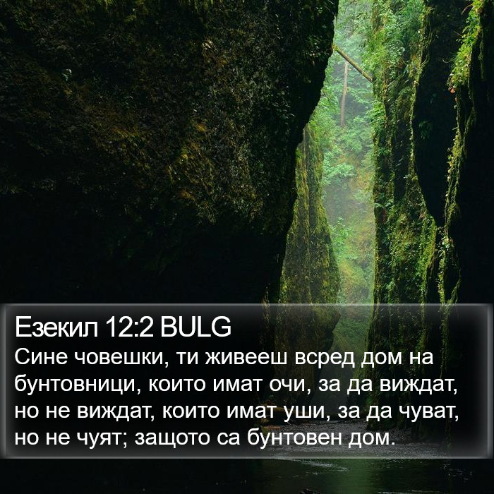 Езекил 12:2 BULG Bible Study