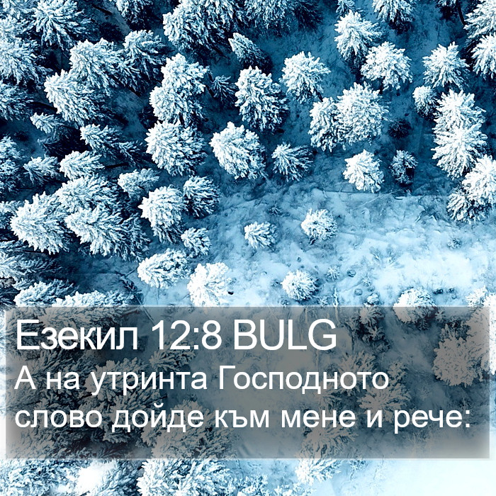 Езекил 12:8 BULG Bible Study