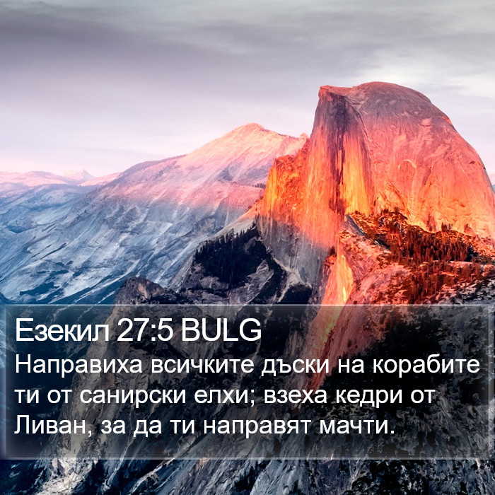 Езекил 27:5 BULG Bible Study