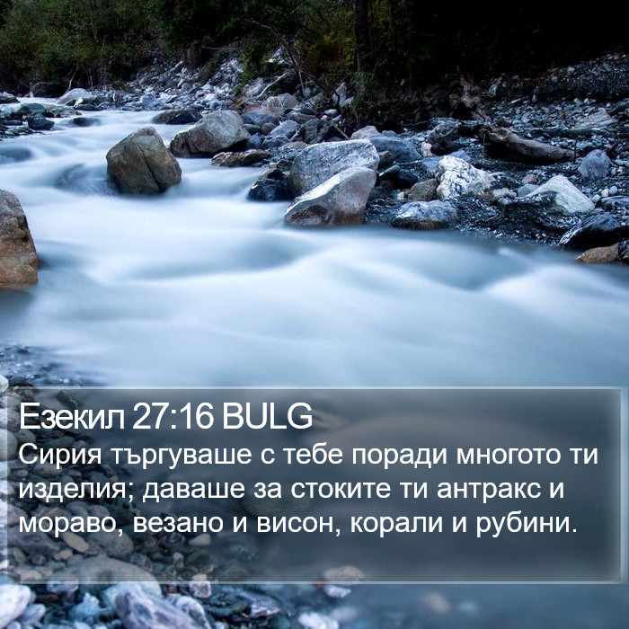 Езекил 27:16 BULG Bible Study