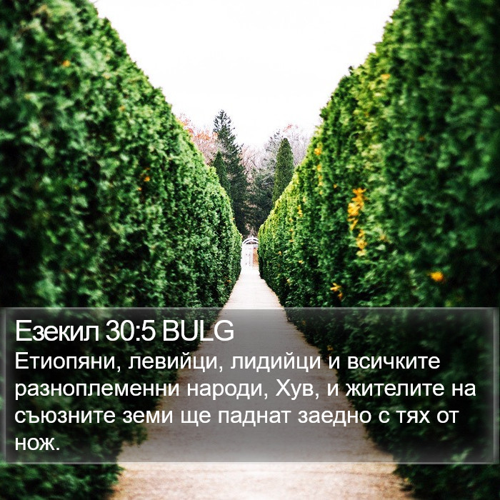 Езекил 30:5 BULG Bible Study