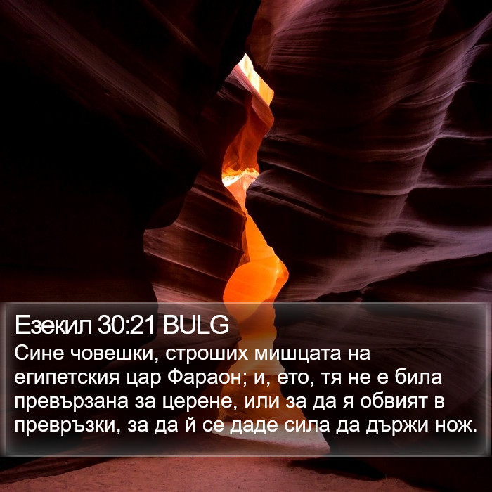 Езекил 30:21 BULG Bible Study