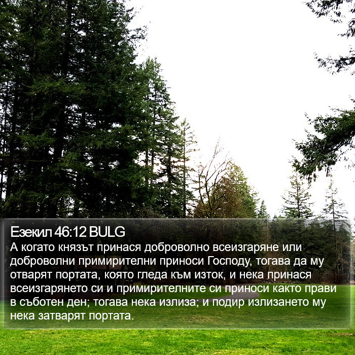 Езекил 46:12 BULG Bible Study