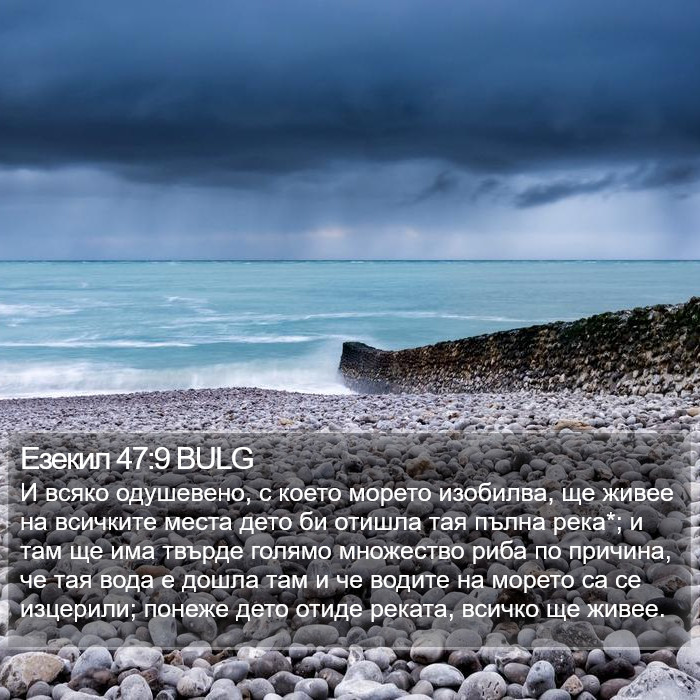 Езекил 47:9 BULG Bible Study