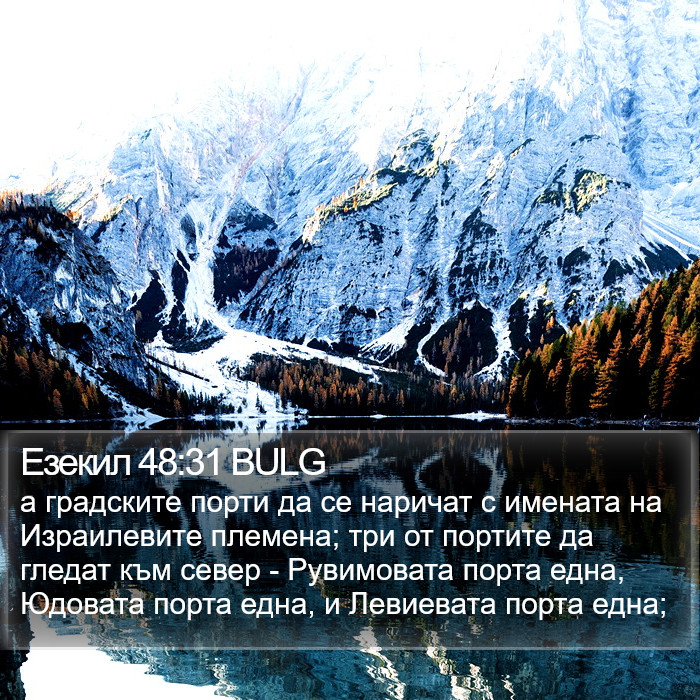 Езекил 48:31 BULG Bible Study