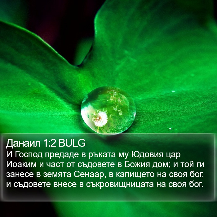 Данаил 1:2 BULG Bible Study