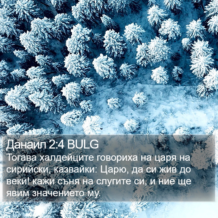 Данаил 2:4 BULG Bible Study