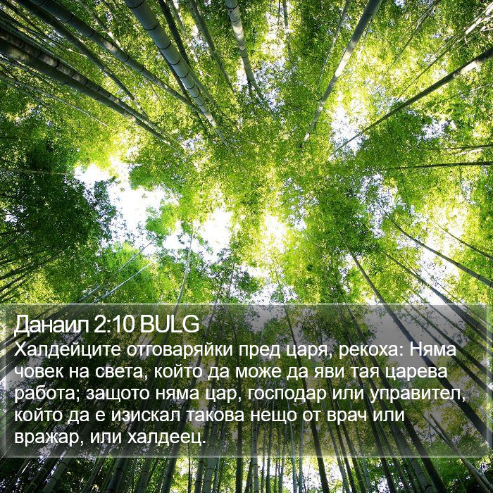 Данаил 2:10 BULG Bible Study