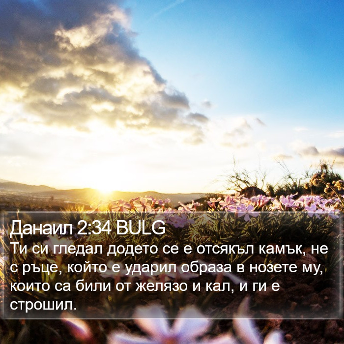 Данаил 2:34 BULG Bible Study
