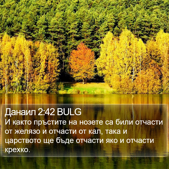 Данаил 2:42 BULG Bible Study
