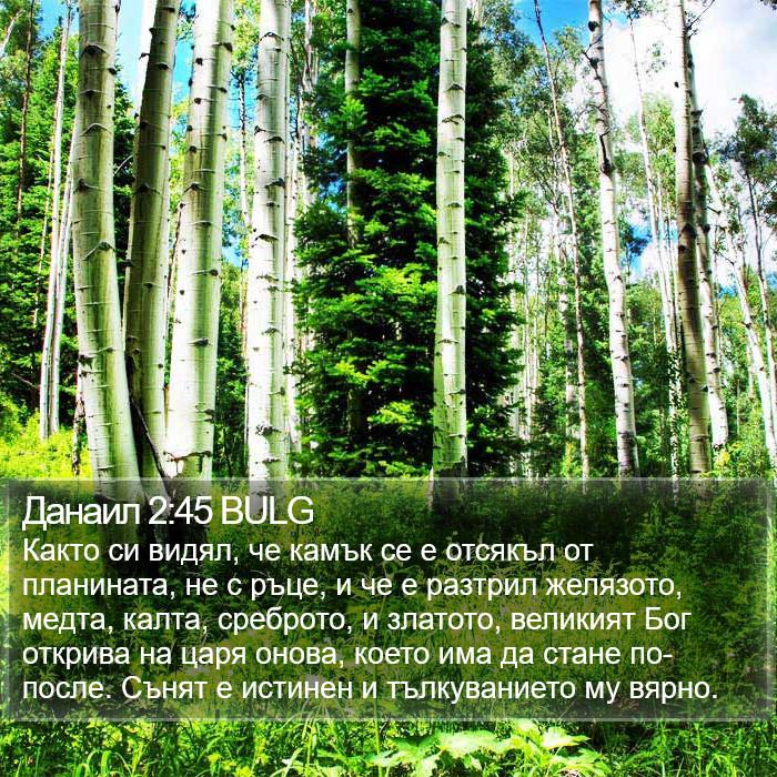 Данаил 2:45 BULG Bible Study