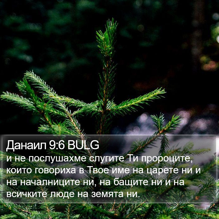 Данаил 9:6 BULG Bible Study