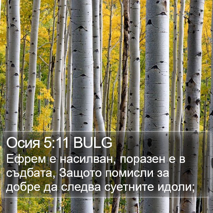 Осия 5:11 BULG Bible Study