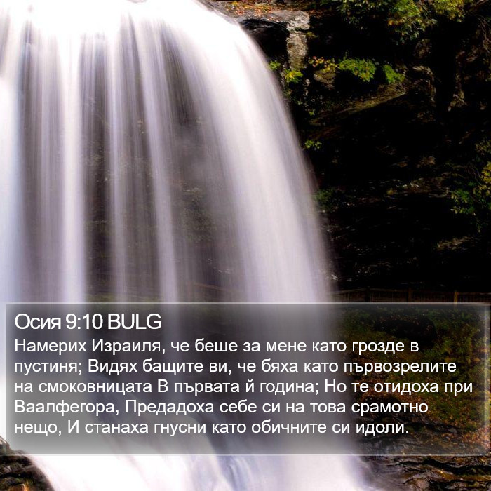 Осия 9:10 BULG Bible Study