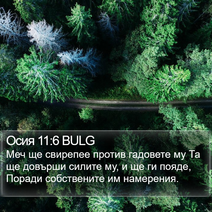 Осия 11:6 BULG Bible Study