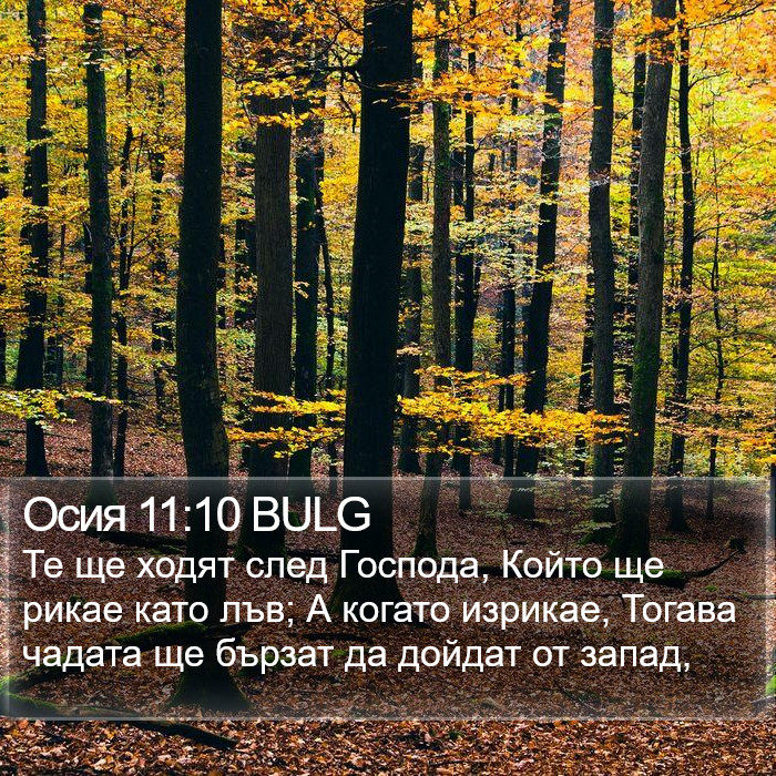 Осия 11:10 BULG Bible Study