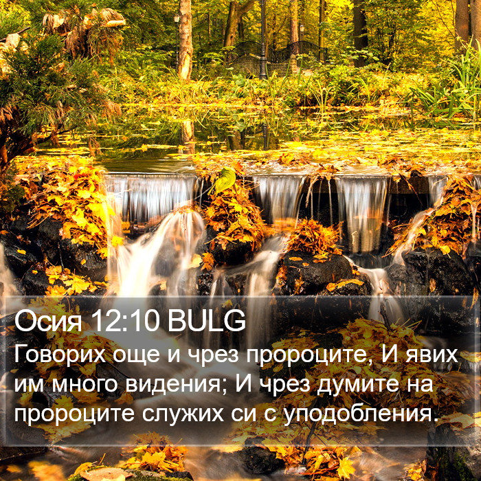 Осия 12:10 BULG Bible Study