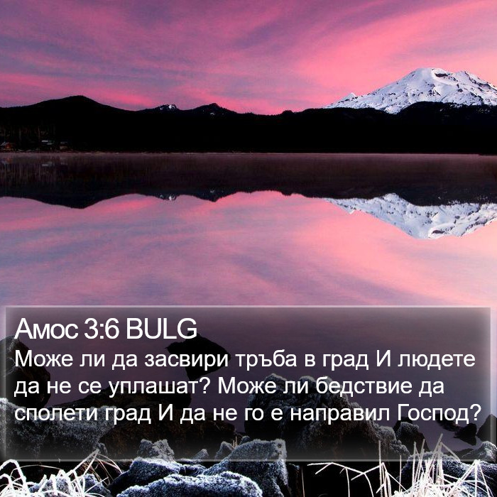 Амос 3:6 BULG Bible Study