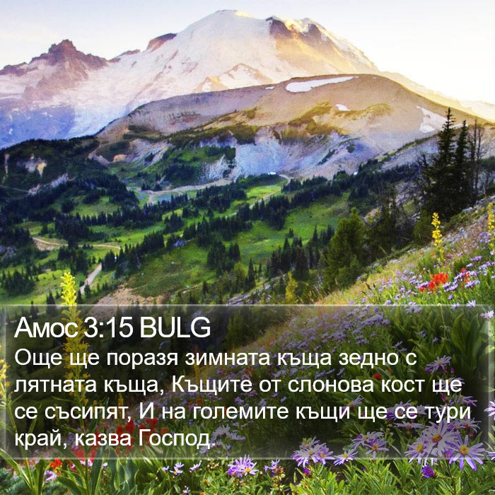 Амос 3:15 BULG Bible Study