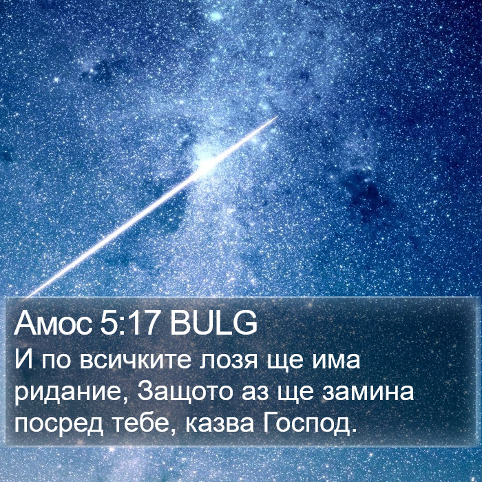 Амос 5:17 BULG Bible Study