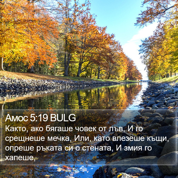 Амос 5:19 BULG Bible Study