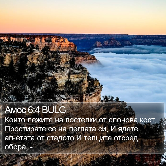 Амос 6:4 BULG Bible Study