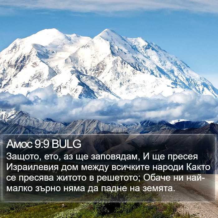 Амос 9:9 BULG Bible Study