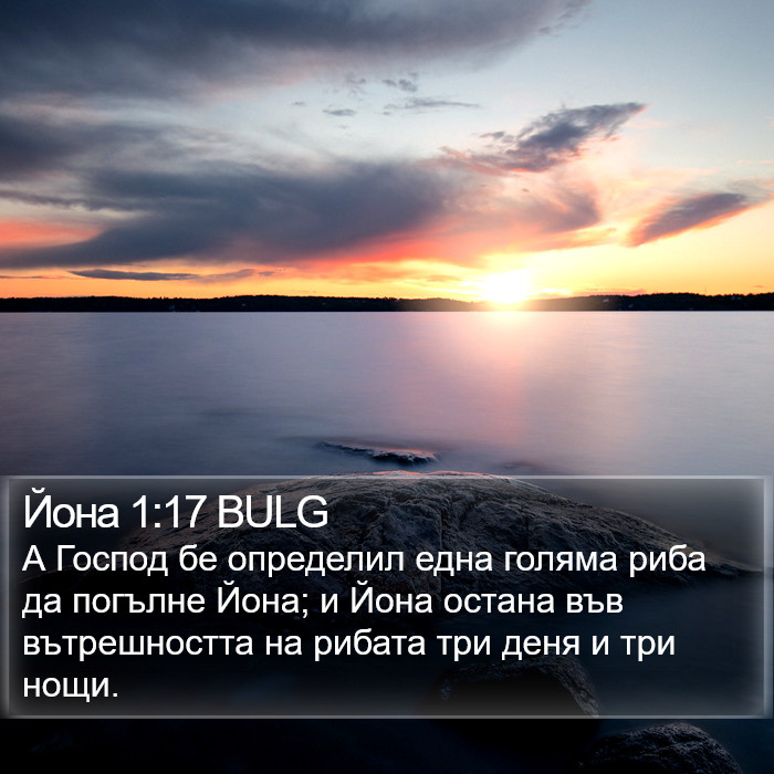 Йона 1:17 BULG Bible Study