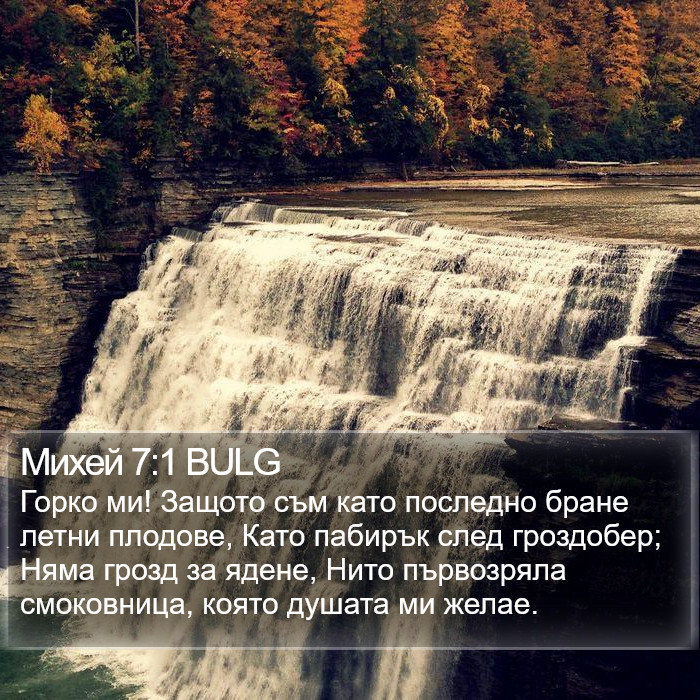 Михей 7:1 BULG Bible Study