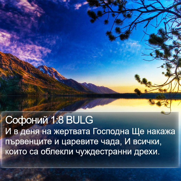 Софоний 1:8 BULG Bible Study