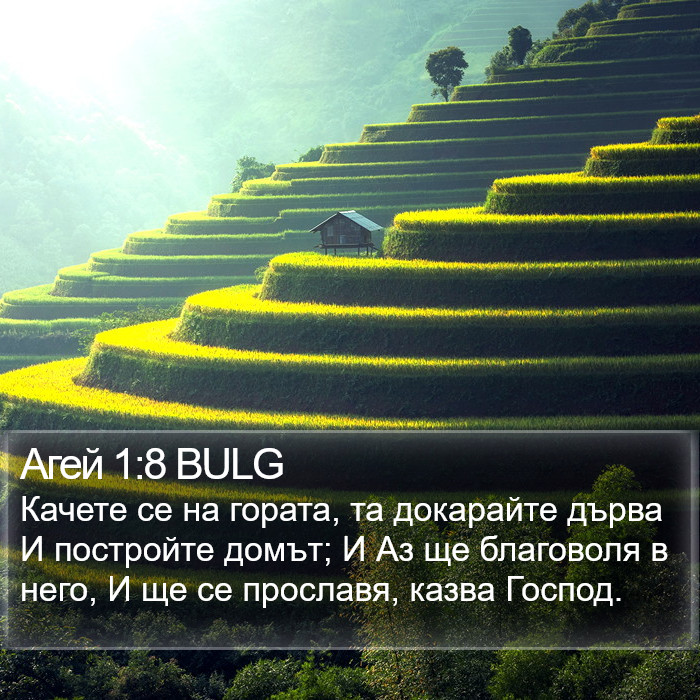 Агей 1:8 BULG Bible Study