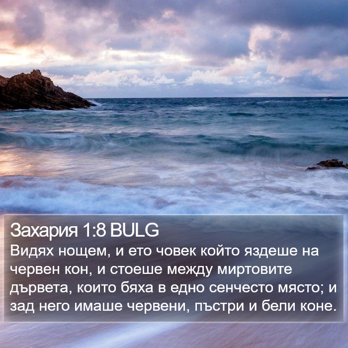 Захария 1:8 BULG Bible Study