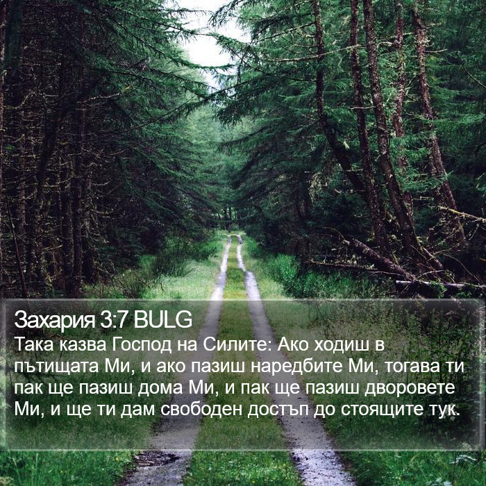 Захария 3:7 BULG Bible Study