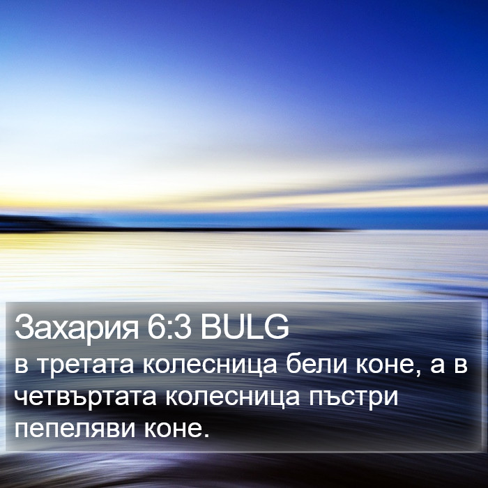 Захария 6:3 BULG Bible Study