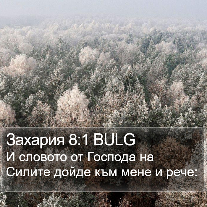 Захария 8:1 BULG Bible Study