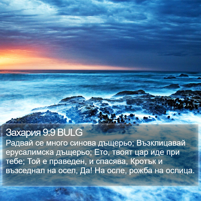 Захария 9:9 BULG Bible Study