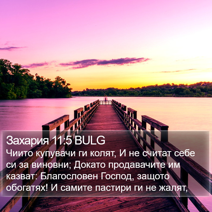 Захария 11:5 BULG Bible Study