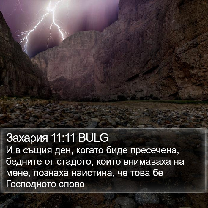 Захария 11:11 BULG Bible Study