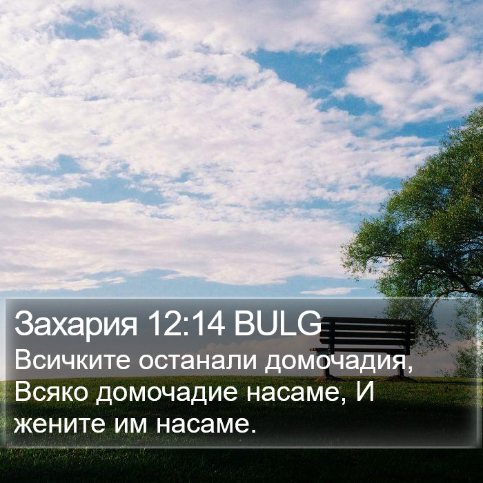 Захария 12:14 BULG Bible Study