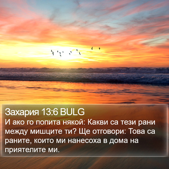 Захария 13:6 BULG Bible Study