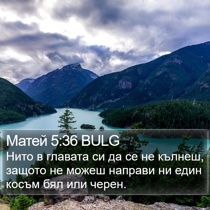 Матей 5:36 BULG Bible Study