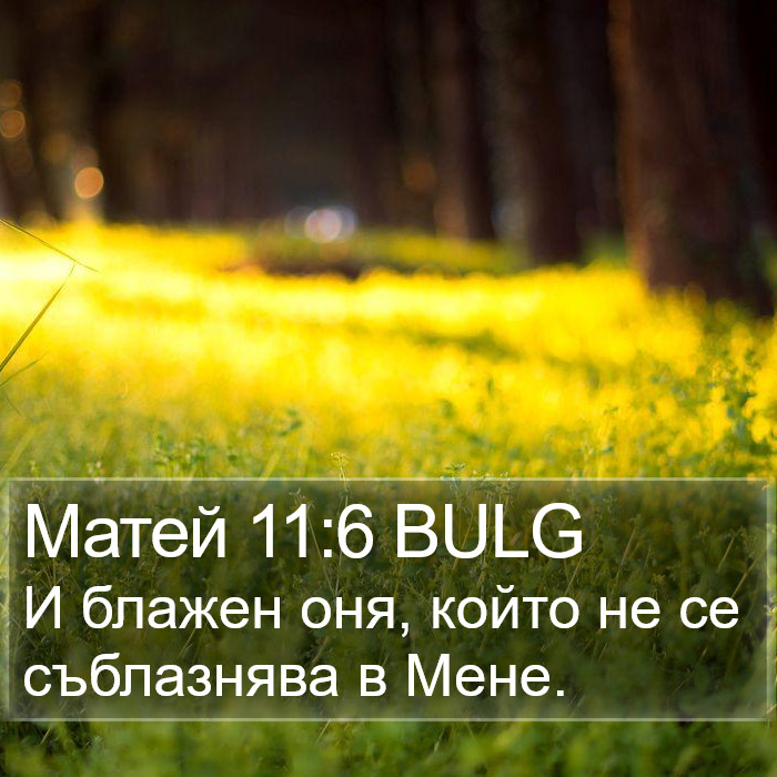 Матей 11:6 BULG Bible Study