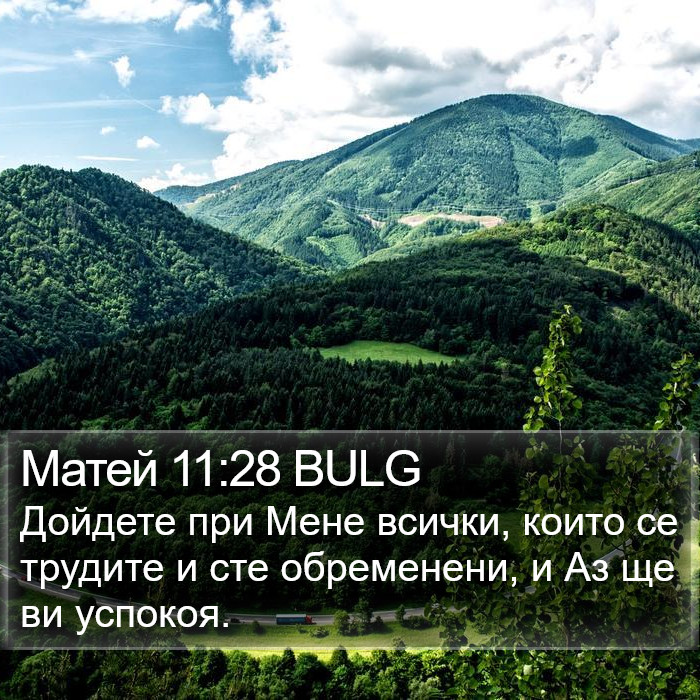 Матей 11:28 BULG Bible Study