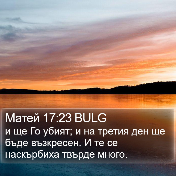 Матей 17:23 BULG Bible Study