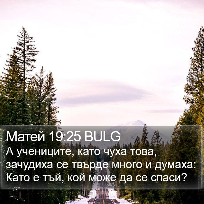 Матей 19:25 BULG Bible Study