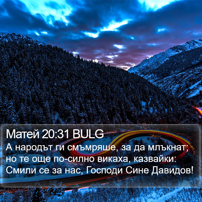 Матей 20:31 BULG Bible Study