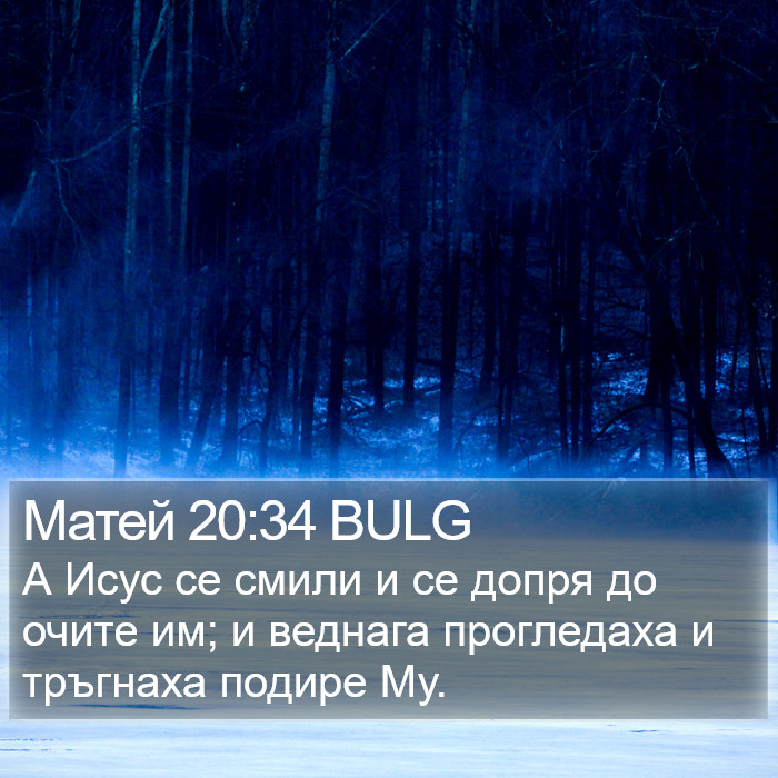 Матей 20:34 BULG Bible Study